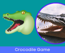Telling time to minutes crocdile game